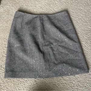 Loft Mini Skirt in Chevron Knit Size 8